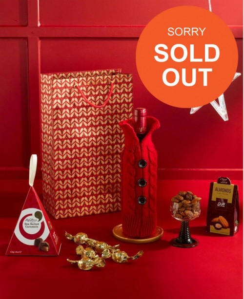 Festive Thanks with Red Wine Gift Bag <br/>(Christmas Hamper)